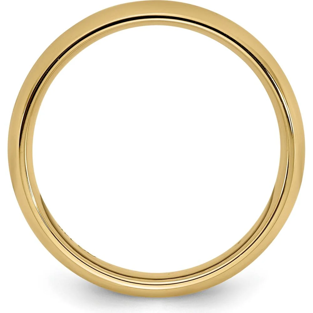 10K Yellow Gold 3mm Comfort Fit Wedding Band - Size 5 by Luciano & Cie - Image 2