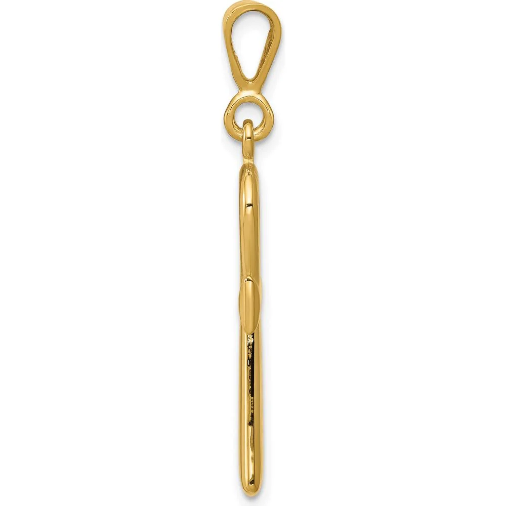 10K Yellow Gold Egyptian Ankh Cross Pendant - Symbol of Rebirth and Eternal Life by Oro Pregiato - Image 2