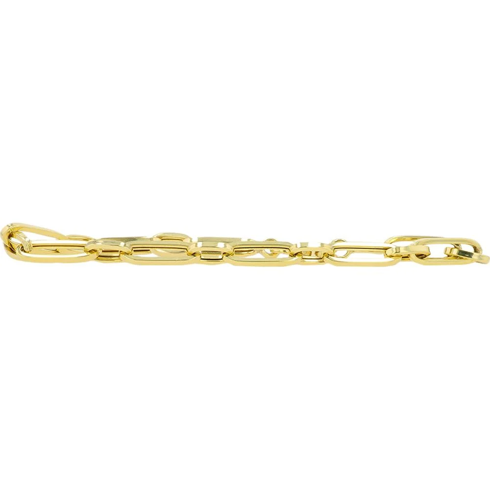 10K Yellow Gold Paperclip Bracelet - 7.5" Length, 3.55g Weight - Image 2