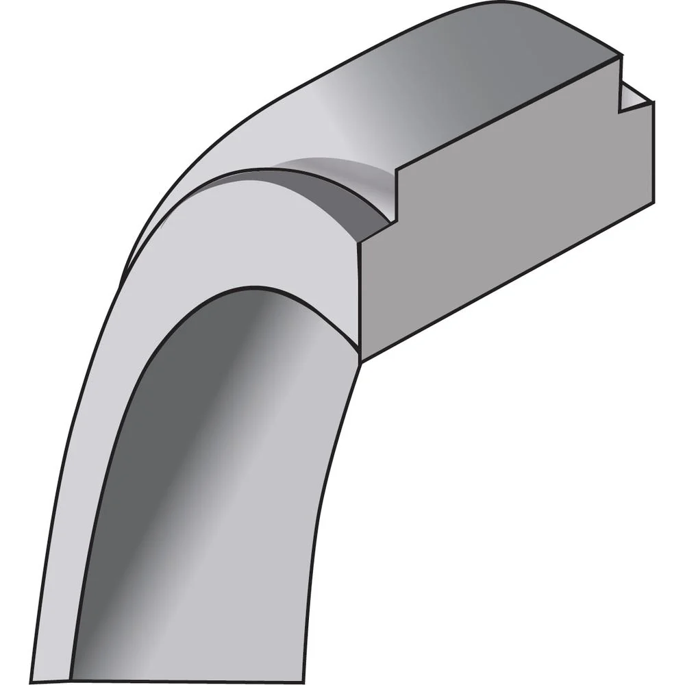 14K White Gold 10mm Flat Step Edge Wedding Band - Size 10 by Luciano & Cie - Image 5