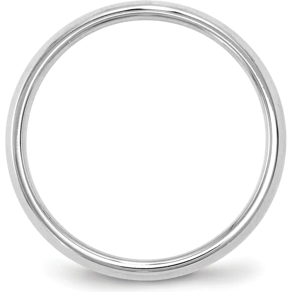 14K White Gold 2.5mm Knife Edge Comfort Fit Wedding Band Size 7 by Luciano & Cie - Image 2