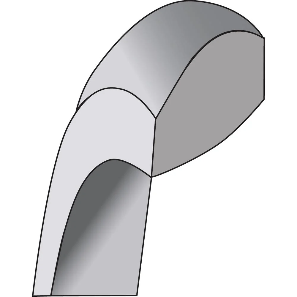 14K White Gold 3mm Lightweight Comfort Fit Wedding Band - Size 4 by Luciano & Cie - Image 5