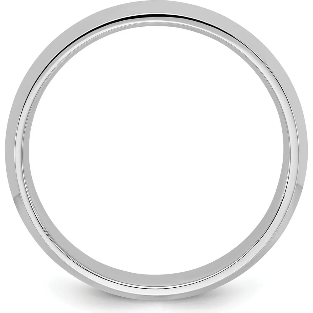 14K White Gold 4mm Knife Edge Comfort Fit Wedding Band Size 12 by Luciano & Cie - Image 2