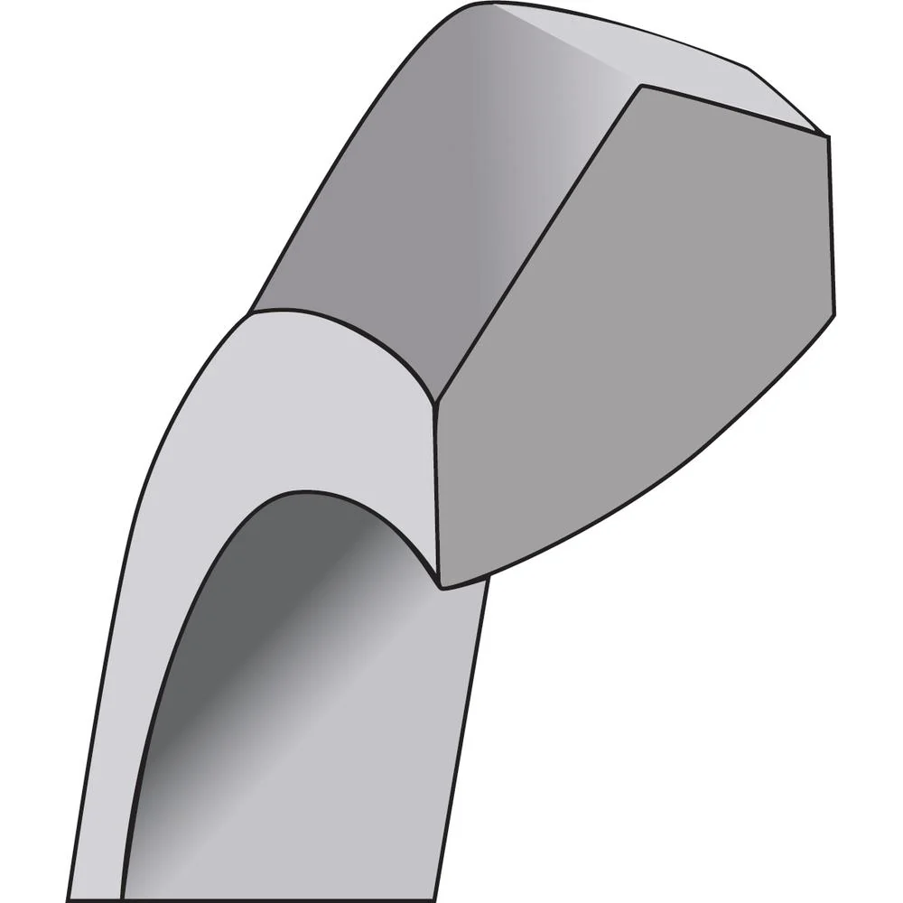 14K White Gold 6mm Knife Edge Comfort Fit Wedding Band Size 11 by Luciano & Cie - Image 5
