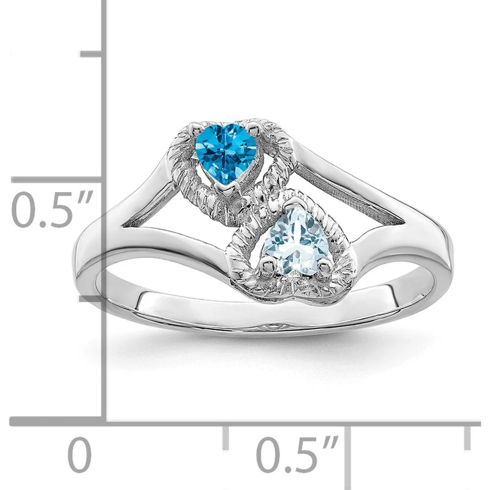 14K White Gold Family Jewelry Ring Mounting - Polished Band, Rhodium Plating, 2mm Band Width - Size 7 by Oro Pregiato - Image 6