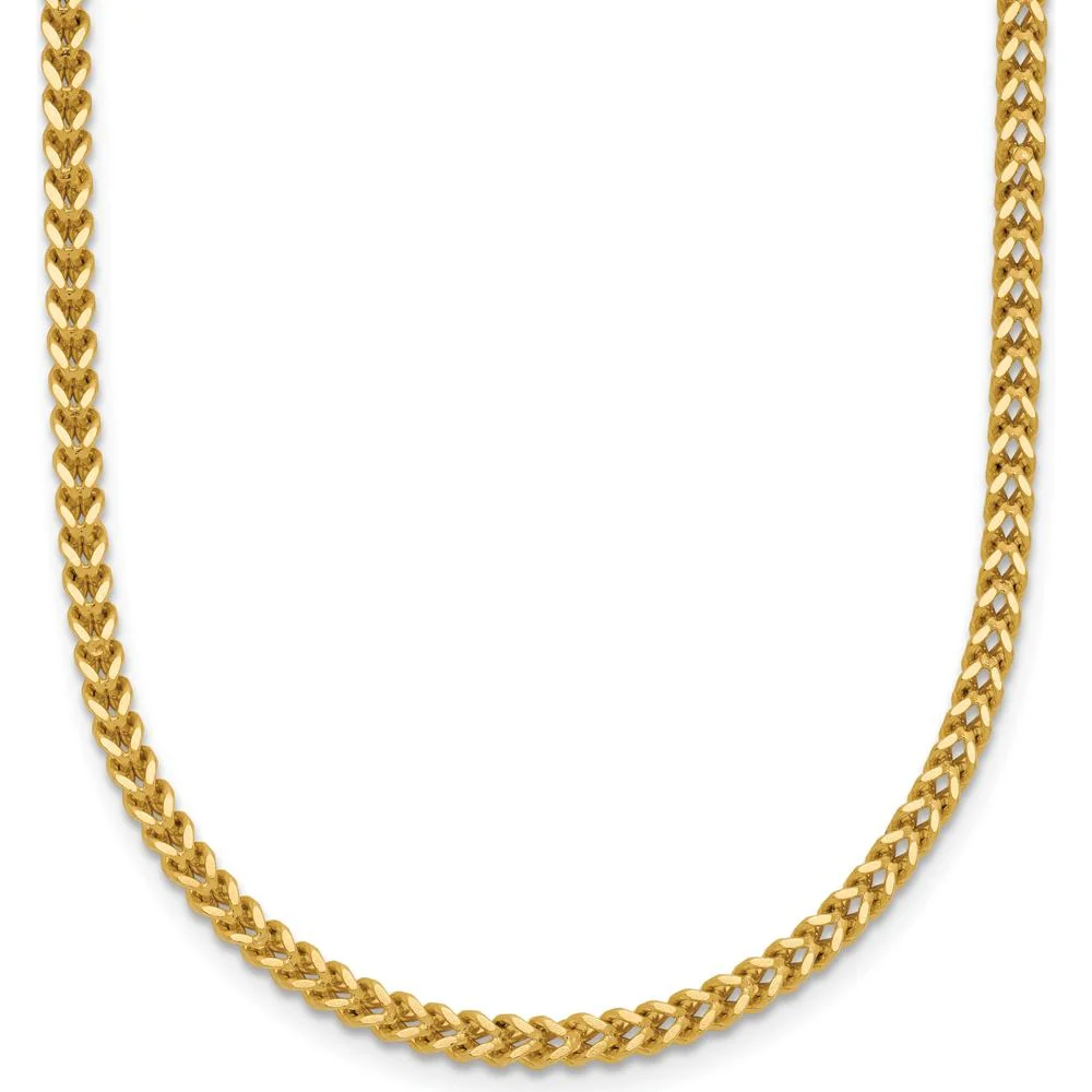 14K Yellow Gold 16" 2mm Franco Chain with Lobster Clasp by Oro Pregiato