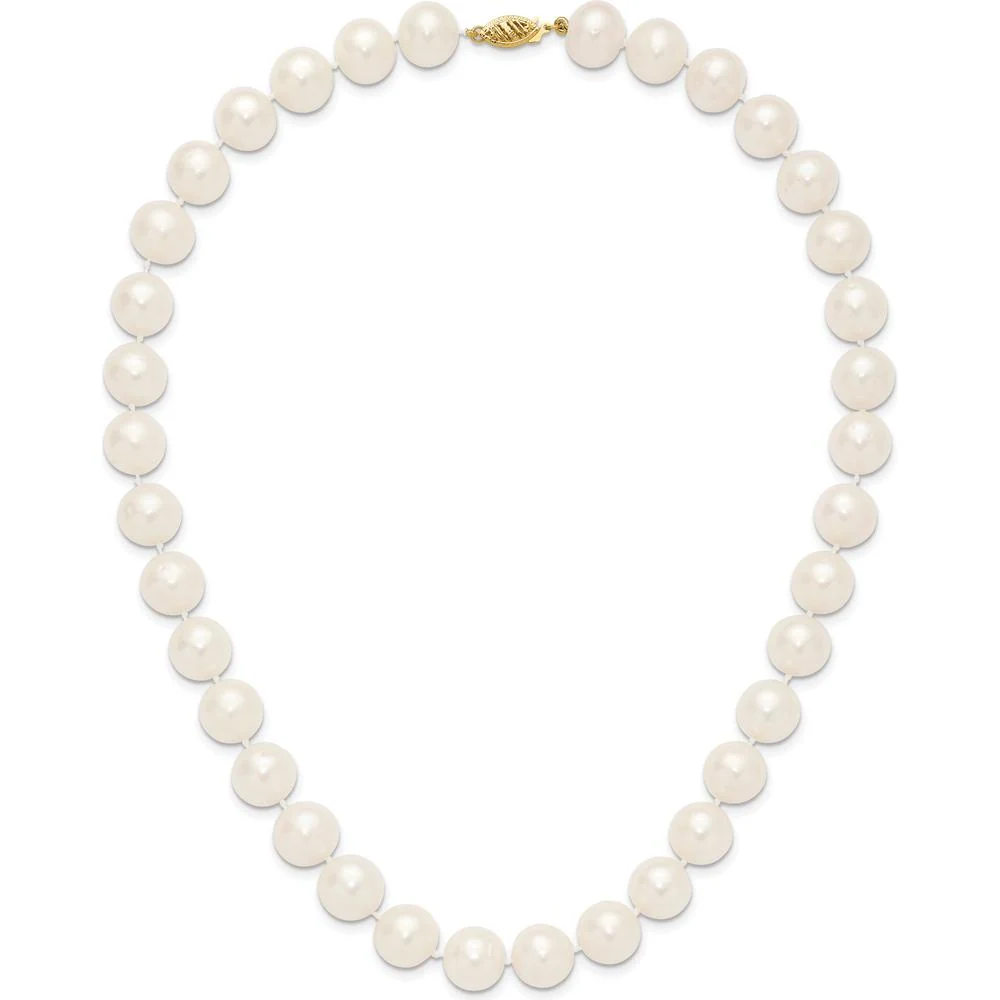 14K Yellow Gold 28" Necklace with 64 Near-Round Freshwater Cultured Pearls - 11-12mm by Monteluci Fine Jewelry - Image 4