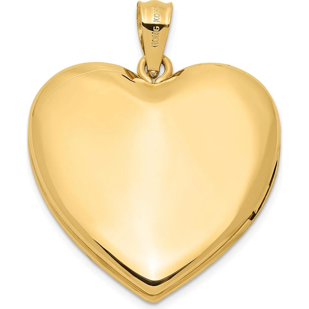 14K Yellow Gold Diamond Star Ash Holder Locket - 0.01 Carat Diamond Weight by Monteluci Fine Jewelry - Image 3