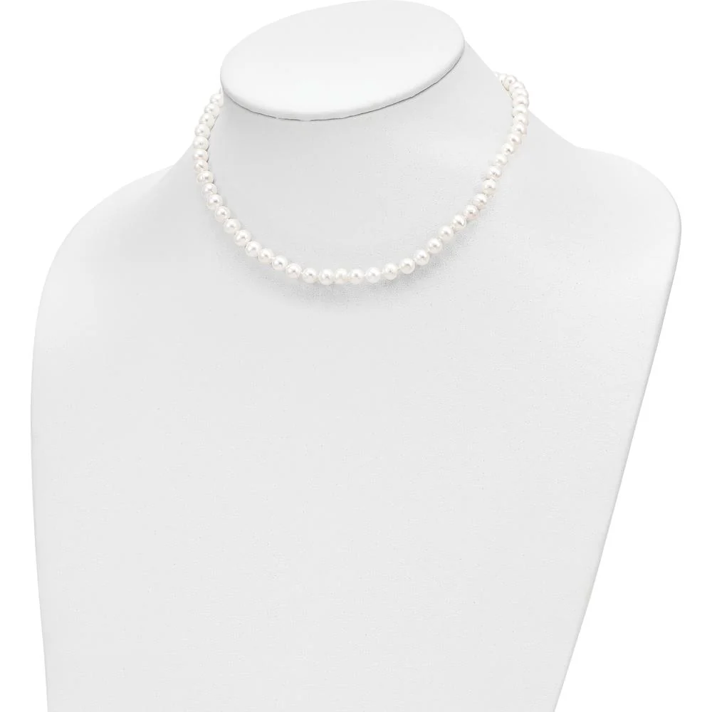 14K Yellow Gold Freshwater Cultured Pearl Set - Necklace, Bracelet & Earrings by Oro Pregiato - Image 5