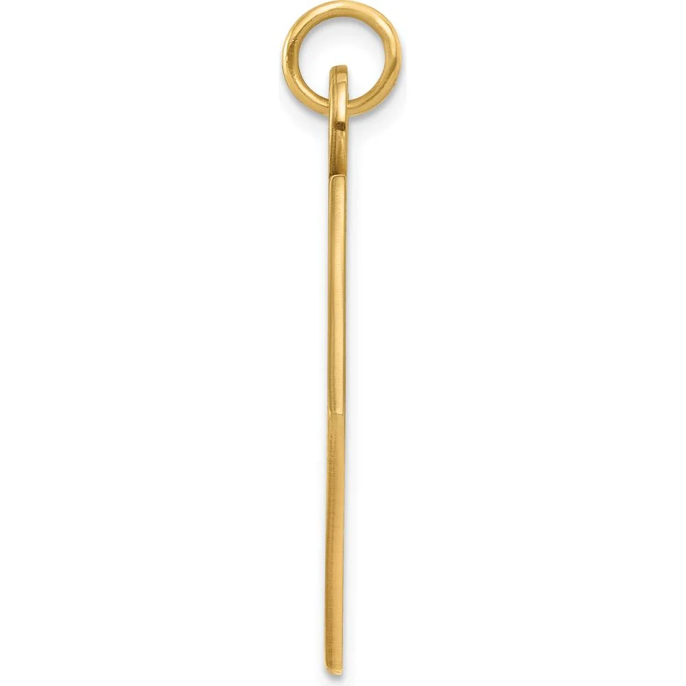 14K Yellow Gold Hexagon Medical Alert Pendant - Polished Finish by Oro Pregiato - Image 2