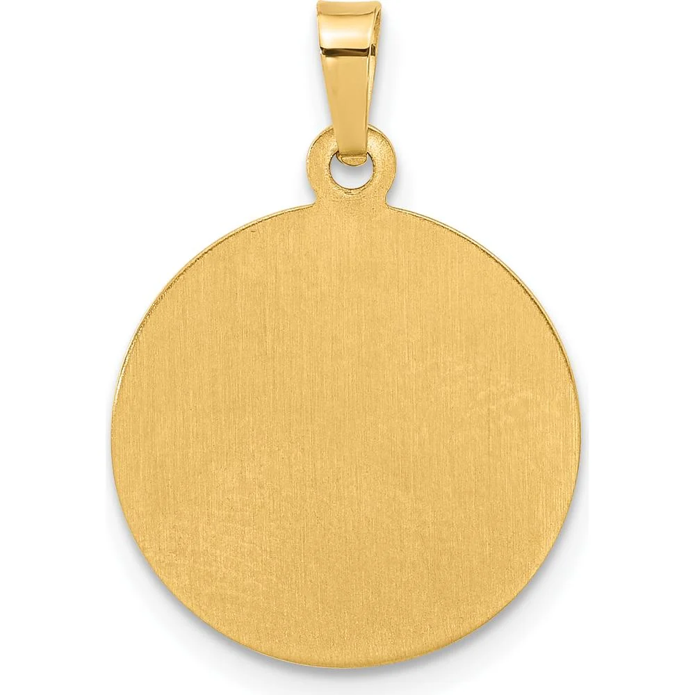 14K Yellow Gold Hollow Buddha Charm Pendant - Polished Finish by Oro Pregiato - Image 3