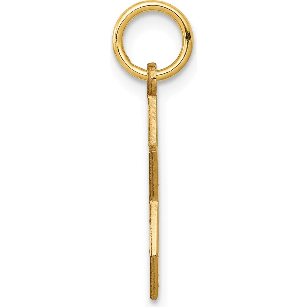 14K Yellow Gold Laser Designed Star of David Charm - Polished Back 22mm by Oro Pregiato - Image 2