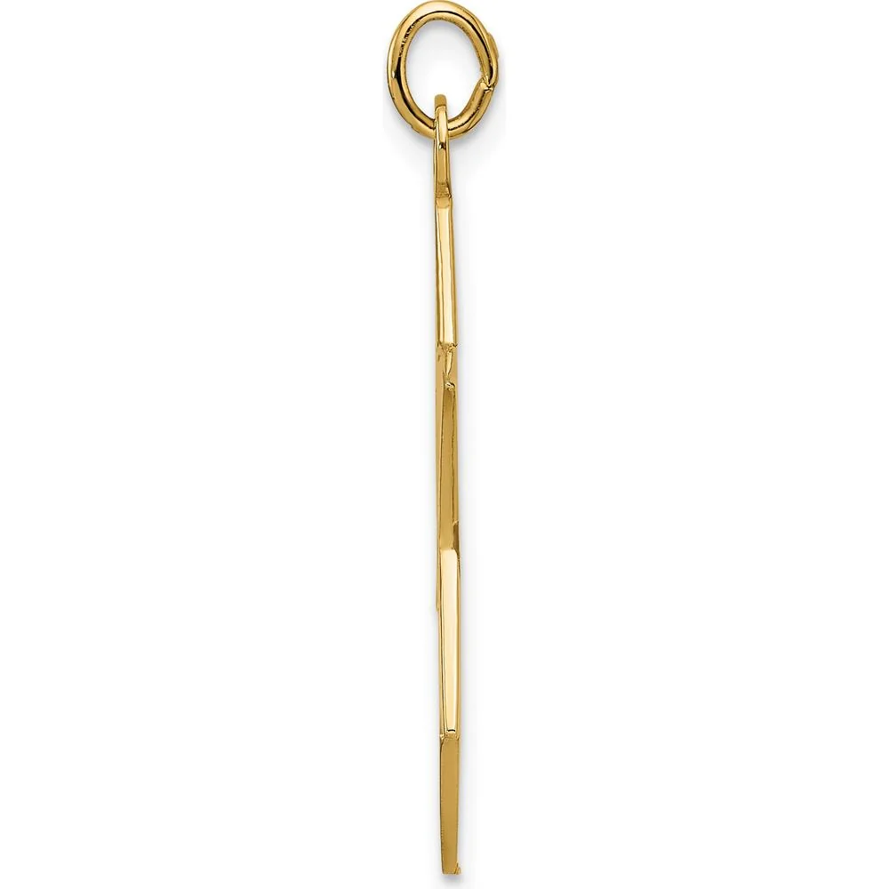 14K Yellow Gold Polished Star of David Pendant - 32mm Length, 29.25mm Charm Length by Oro Pregiato - Image 2
