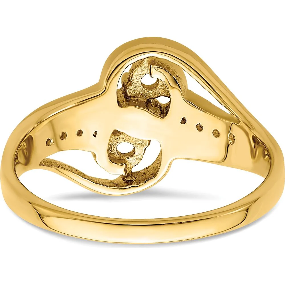14K Yellow Gold Sapphire and Citrine Family Ring with Diamond Accents - Size 7 by Monteluci Fine Jewelry - Image 7