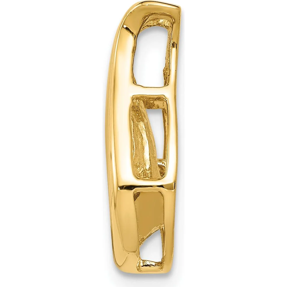 14K Yellow Gold Teardrop Diamond Pendant with 0.15 Carat Round Faceted Diamond by Monteluci Fine Jewelry - Image 2