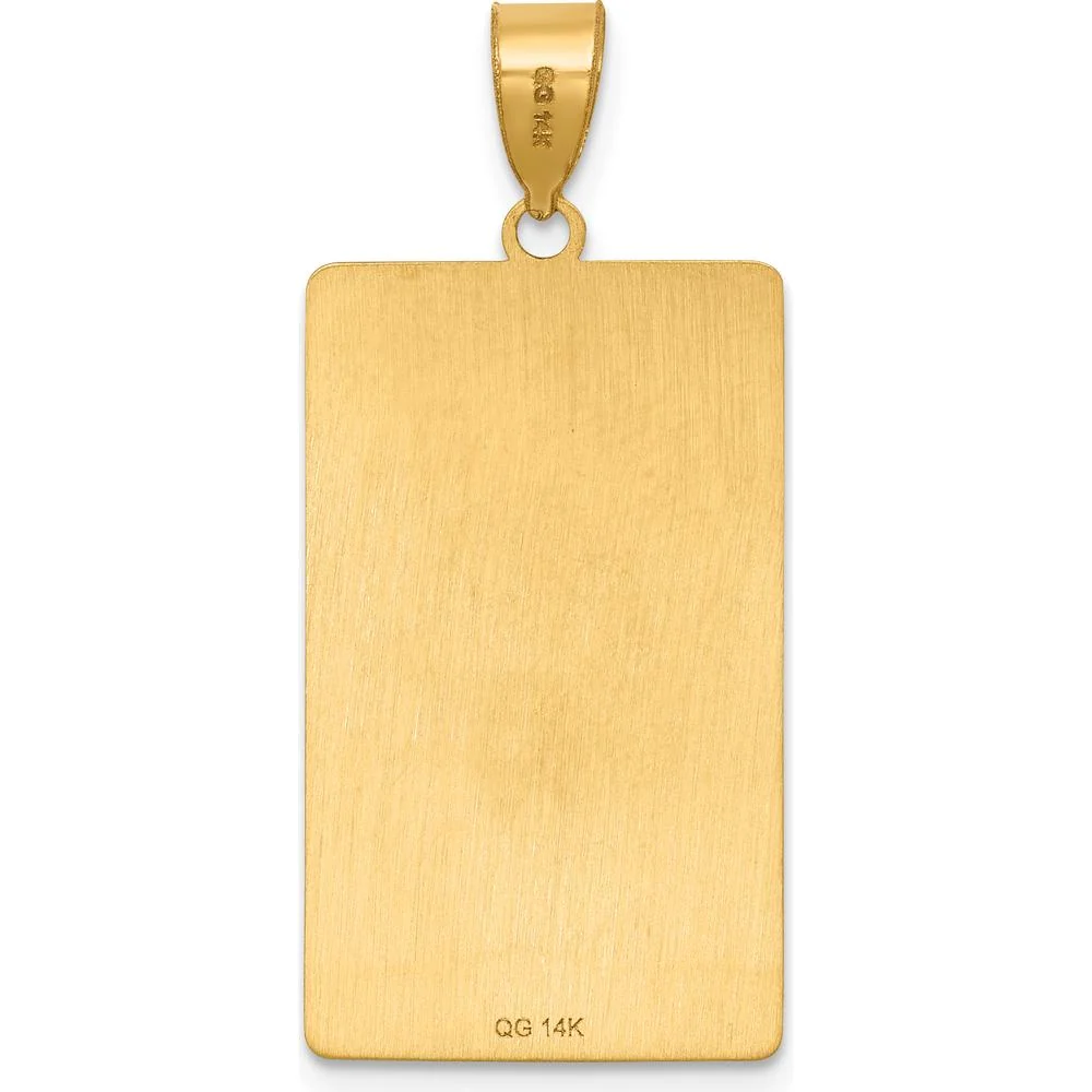 14K Yellow Gold "The Chariot" Tarot Card Pendant - Symbol of Strength and Victory by Oro Pregiato - Image 3