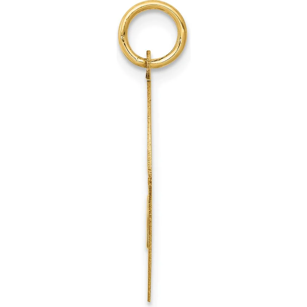 14K Yellow Gold Yorkshire Terrier Engravable 20mm Disc Charm Pendant by Oro Pregiato - Image 2