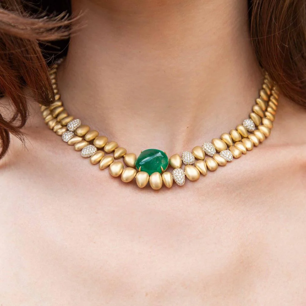 Ruchi New York - Natera Diamond Necklace in 18K Yellow Gold - Image 3